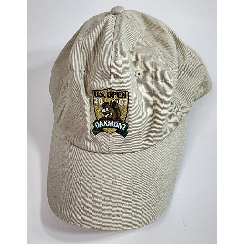 US Open 2007 Oakmont USGA 40th Anniversary Club Member Golf Hat Beige Cap